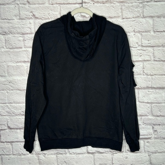 Carmar Black Distressed Denim Cargo Hooded Jacket - Picture 5 of 15